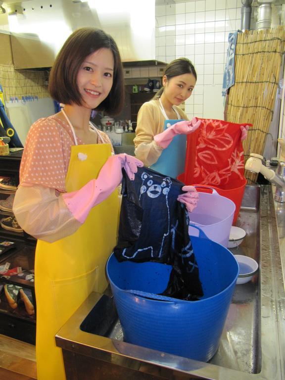 Dyeing y hostal Nakashimaya Kumamoto Exterior foto